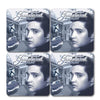 Elvis Presley's Graceland Blue Sepia Coaster Set