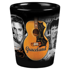 Elvis Graceland Guitar Shot Glass