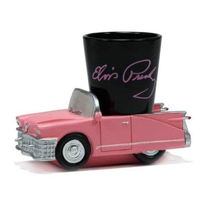 Elvis Presley Signature Shot in Pink Classic Car Base