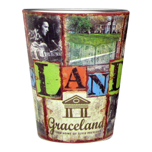 Graceland Elvis Rustic Shot Glass