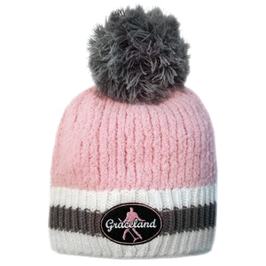 Graceland Elvis Presley Silhouette Pink Beanie