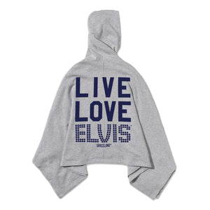 Live Love Elvis Poncho back