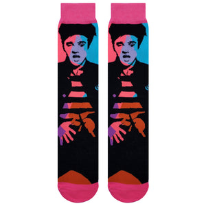 Elvis Color Jailhouse Rock Crew Sock