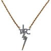 Lowell Hays Gold Plated Crystal TLC Necklace