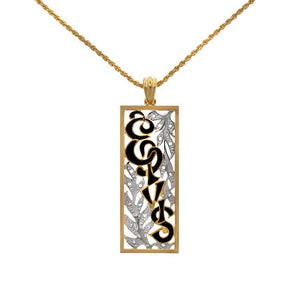 Lowell Hays Gold Plated Elvis Aloha Necklace