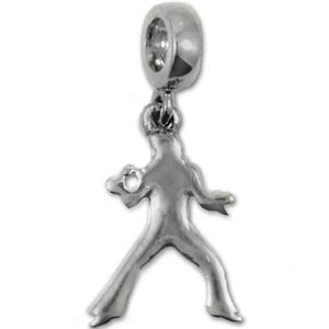 Lowell Hays Sterling Silver Elvis Silhouette Bead Charm