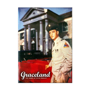 Elvis Graceland Army Magnet