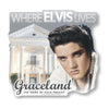 Where Elvis Lives Glitter Magnet