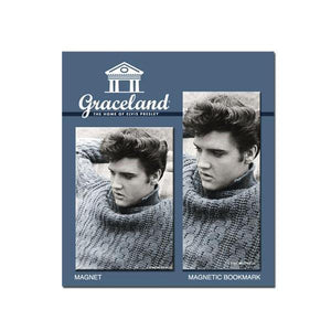 Elvis Blue Sweater Magnet and Bookmark Set