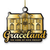 Graceland Wood Foil Ornament