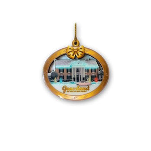 Elvis Presley's Graceland 2D Oval Ornament Front
