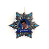 Elvis Presley Snowflake Stained Glass Ornament Front