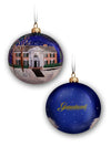 Graceland at Christmas Blue Round Ornament