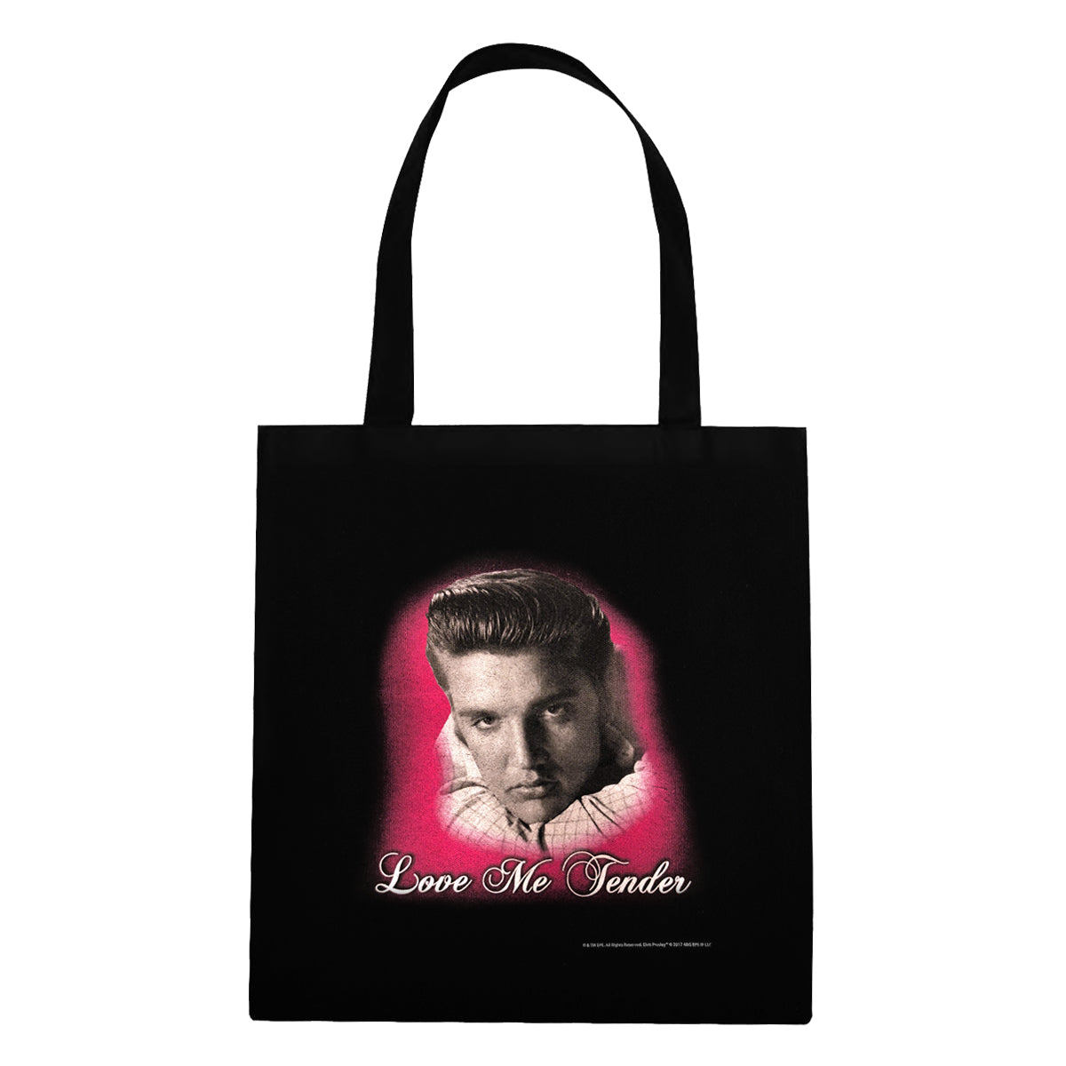Elvis Cup ELVIS PRESLEY ELVIS Black And White Print Tote Bag