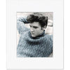 Elvis Blue Sweater Matted Photo