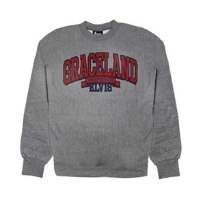 Graceland Felt Appliqued Crewneck Sweatshirt