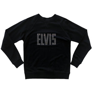 Crystalli ELVIS Block Letters Women's Long Sleeve Raglan