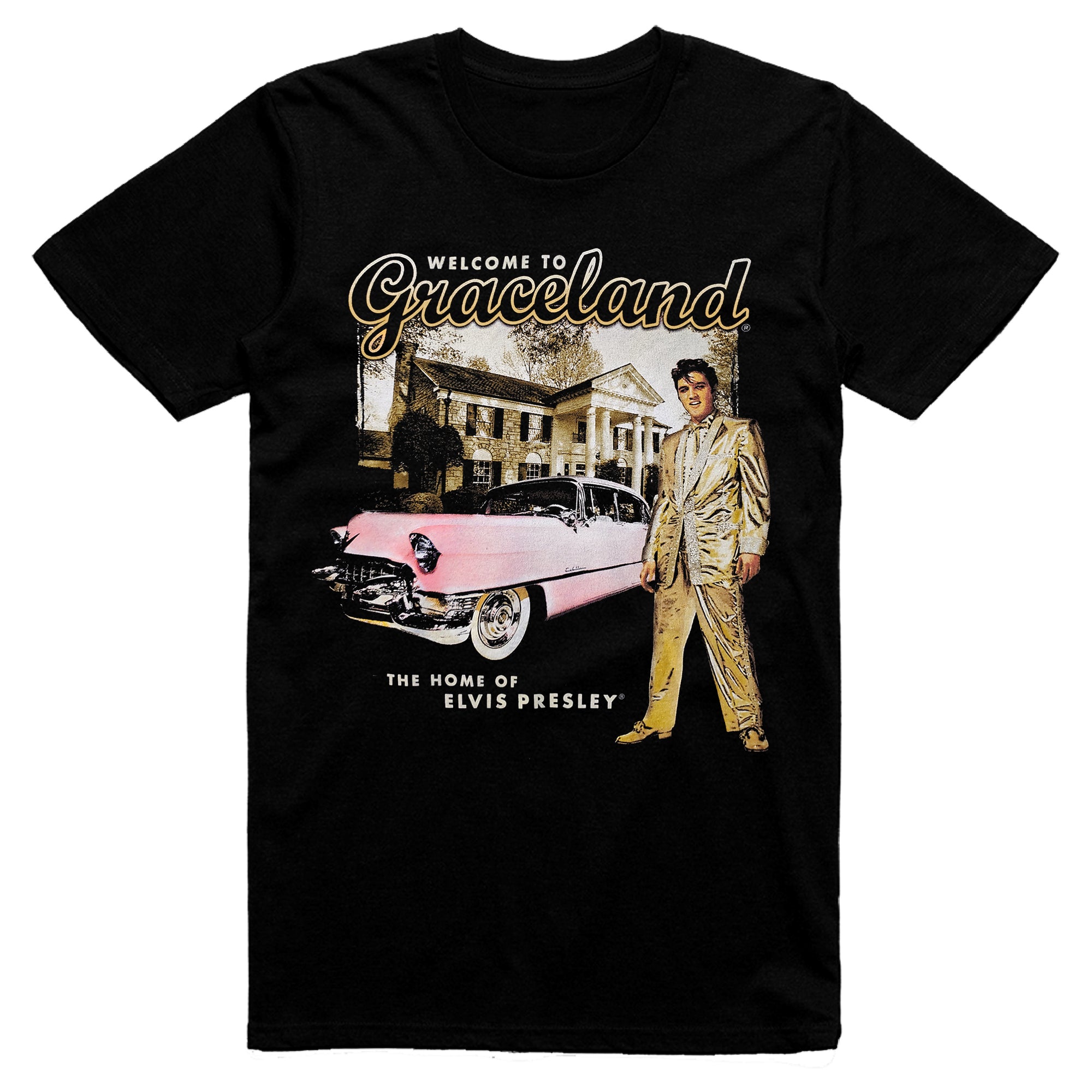 Elvis Presley Gold Lame Graceland T-Shirt - Graceland Official Store