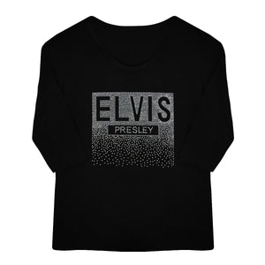 Crystalli Elvis Presley Rain 3/4 Sleeve Women's T-Shirt