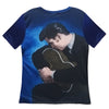 Elvis Kissing Guitar Women's Sublimated T-Shirt