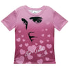 Elvis Presley Hearts Profile Women's Sublimated T-Shirt