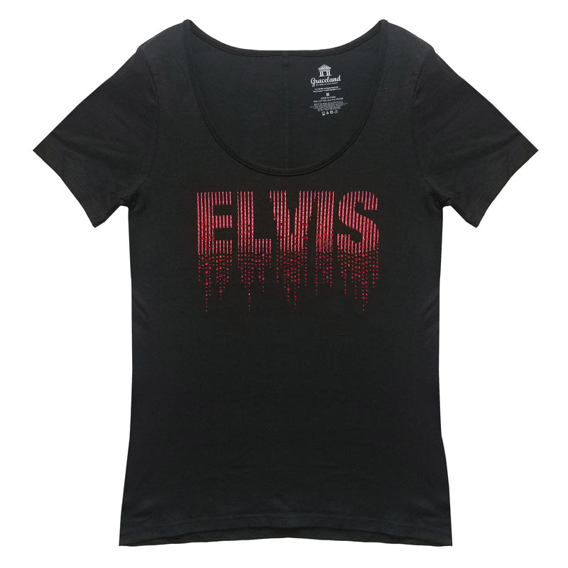 elvis t shirt dress Lauren Moshi Women's Dania Vintage Elvis - Black