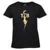 TCB Foil and Rhinestone Embellished Women's T-Shirt