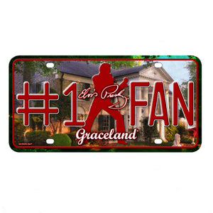 Graceland #1 Elvis Fan License Plate