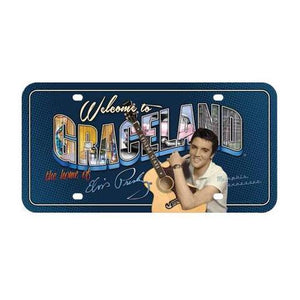 Welcome To Graceland Postcard Inspired License Plate