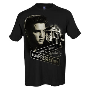 Elvis Presley Boulevard Lonely Street T-Shirt