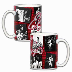 Elvis Presley Decades Collage Mug