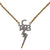 Lowell Hays Gold Plated Crystal TCB Necklace
