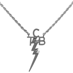 Miss Vintage - TCB Logo Ketting - Zilver Elvis Presley Miss Vintage - TCB Logo Ketting - Zilver Elvis Presley