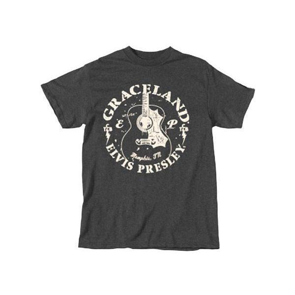 Elvis Presley Graceland Circle Guitar T-Shirt - Graceland Official  
